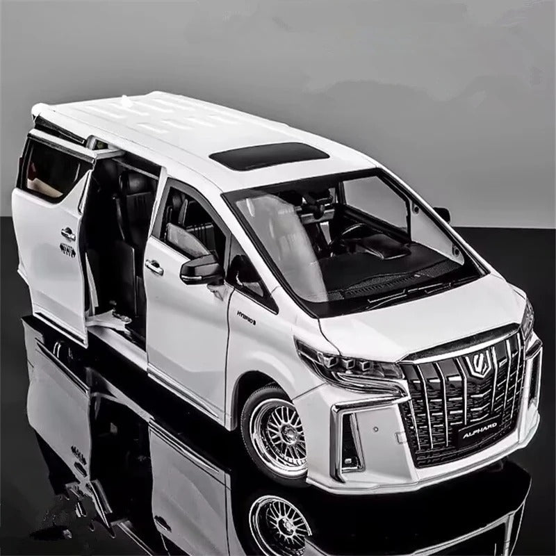 1:18 Toyota Alphard Alloy Diecast MPV Model w/ Sound & Lights - FunCarScale