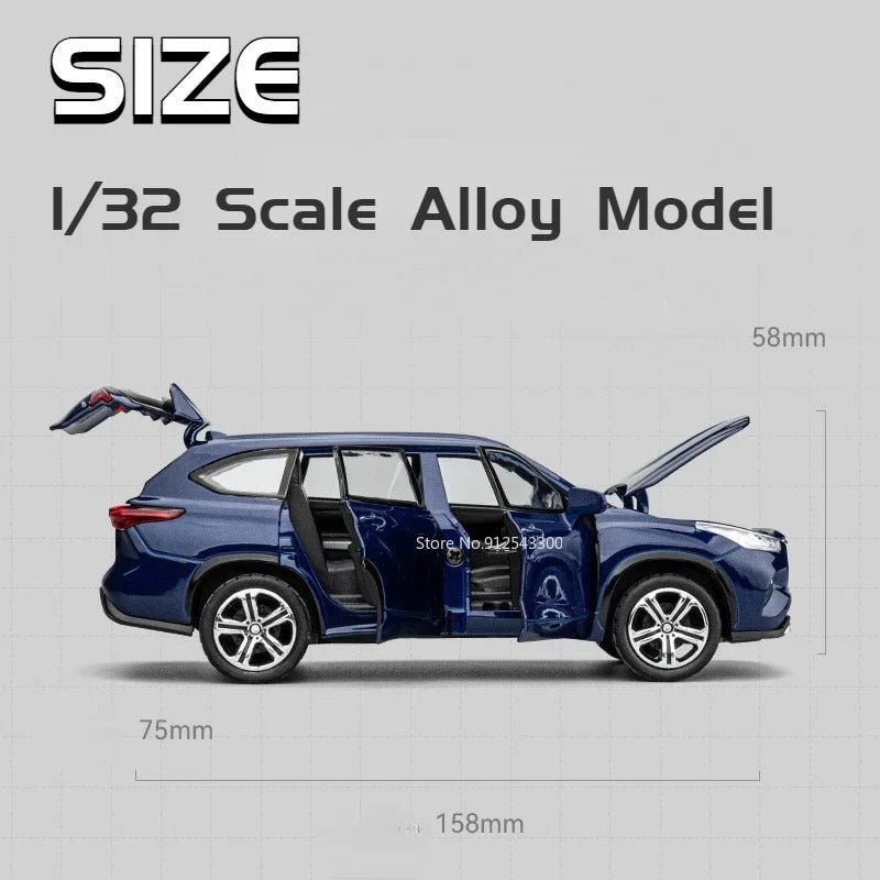 1:32 2023 Highlander SUV Diecast Model Car - FunCarScale