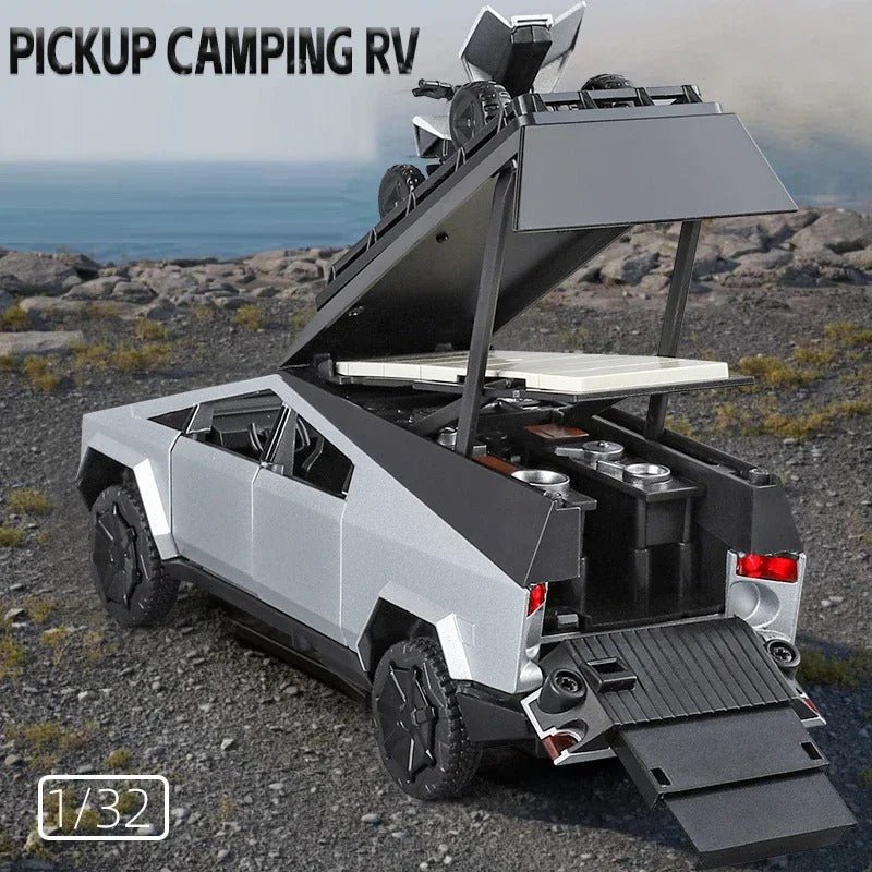 1:32 Tesla Cybertruck RV Diecast Model Car - FunCarScale
