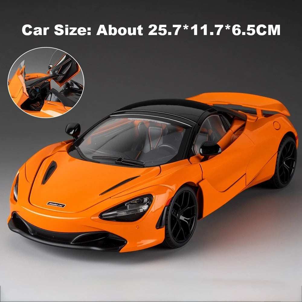 1:18 McLaren 720S Diecast Model Car – Premium Alloy Collectible with Detailed Interior & Opening Doors