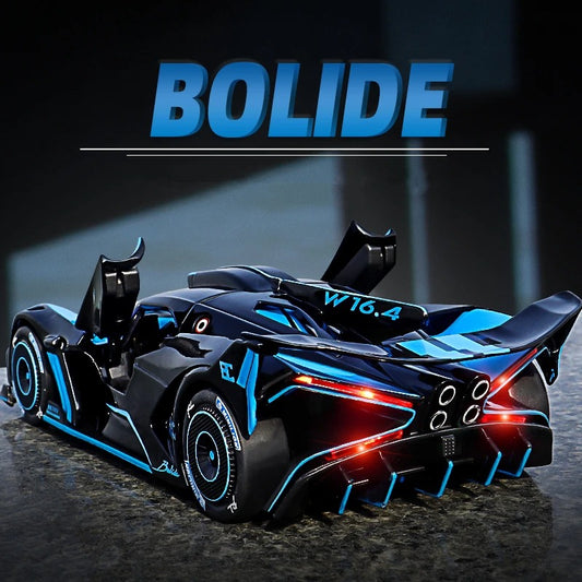 1:24 Bugatti Bolide Diecast Model Car with Sound & Lights image 1