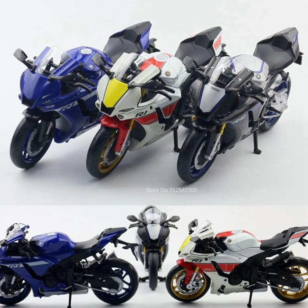 1/12 Scale Yamaha YZF-R1M Die-cast Motorcycle Model