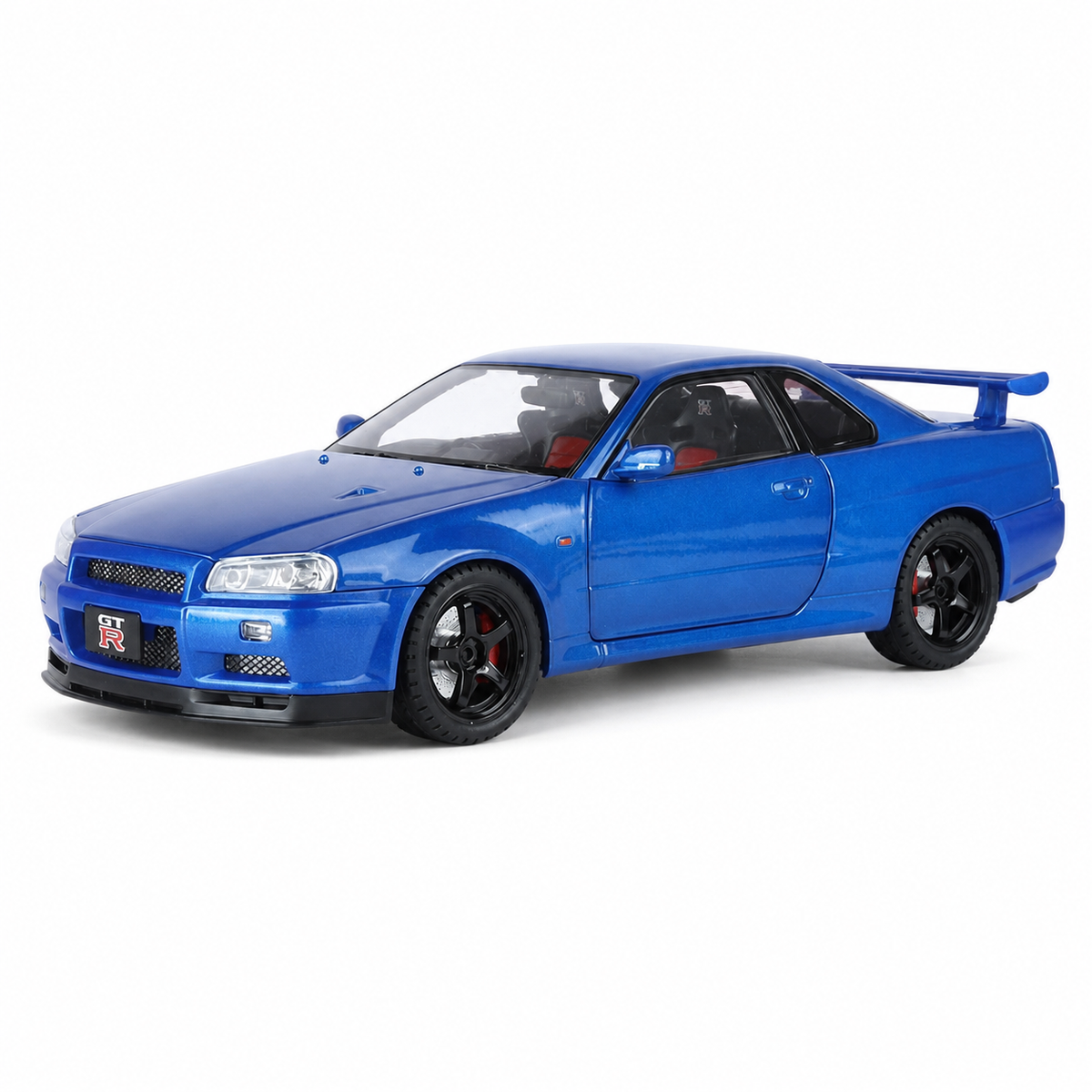 1:18 Nissan Skyline GT-R R34 Diecast Model Car image 1