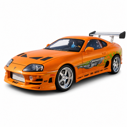 1:24 Toyota Supra A80 Diecast Model Car with Sound & Lights image 1