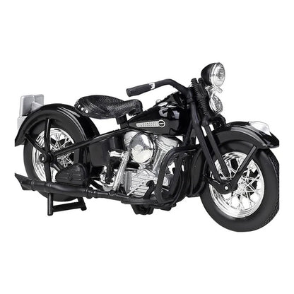 1:18 1948 Harley-Davidson FL Panhead diecast model - black view