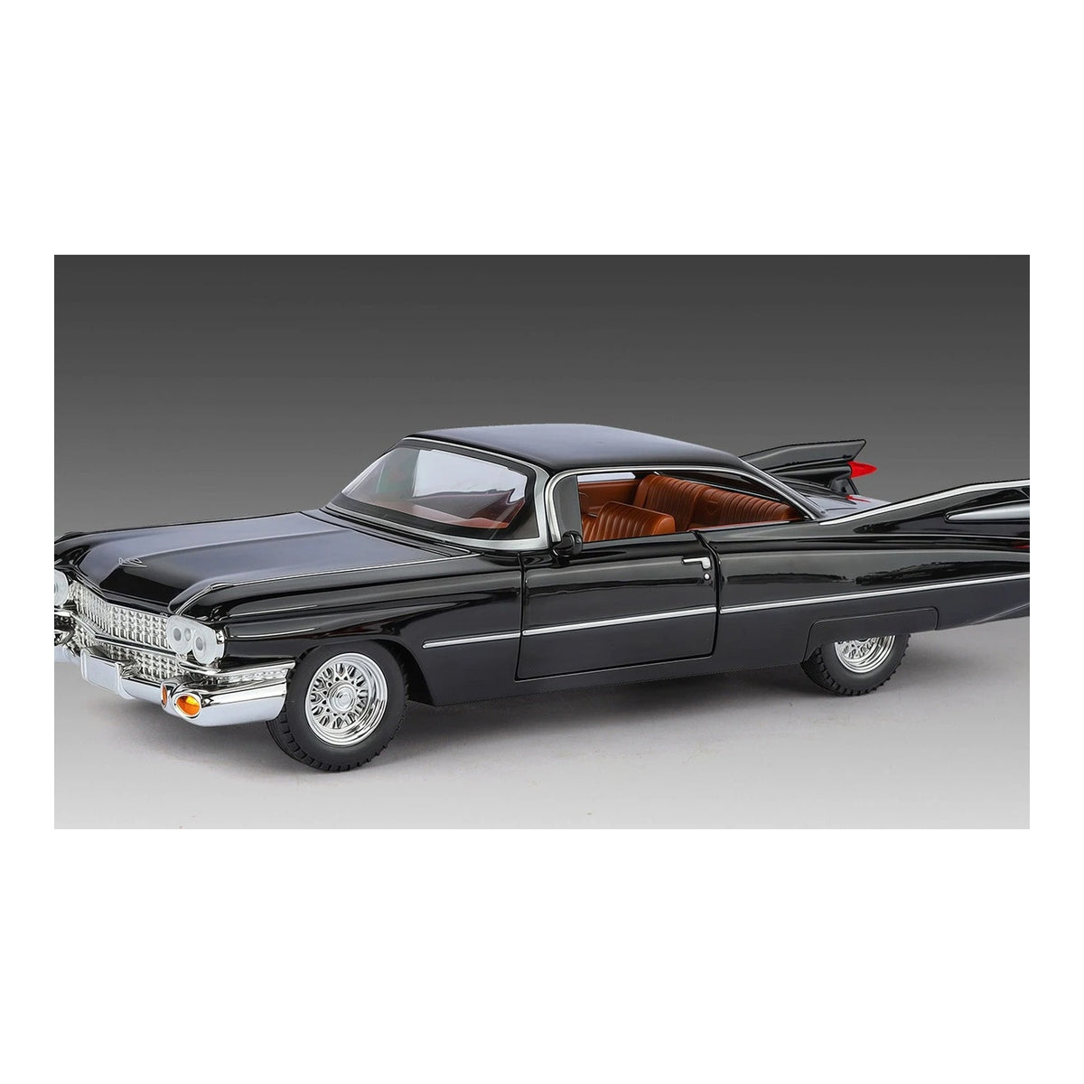 1:24 1959 Cadillac Eldorado Biarritz diecast model - black view