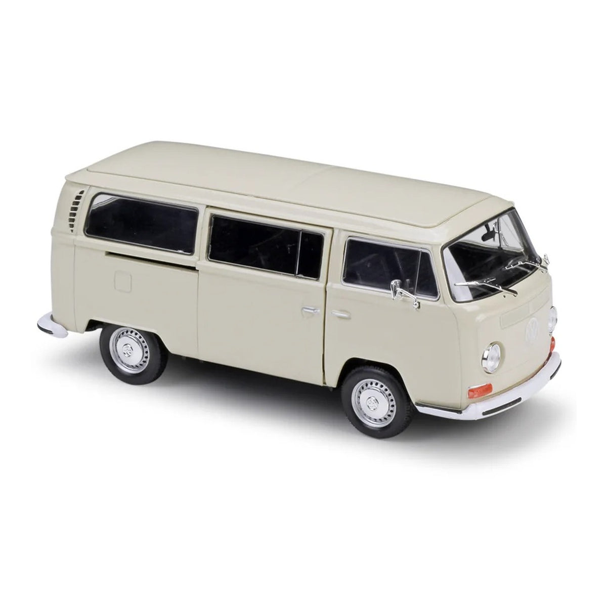 1:24 1973 Volkswagen T2 Bus diecast model - beige view