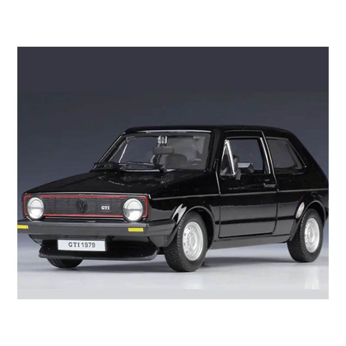 1:24 1979 Volkswagen Golf Mk1 GTI diecast model - black view