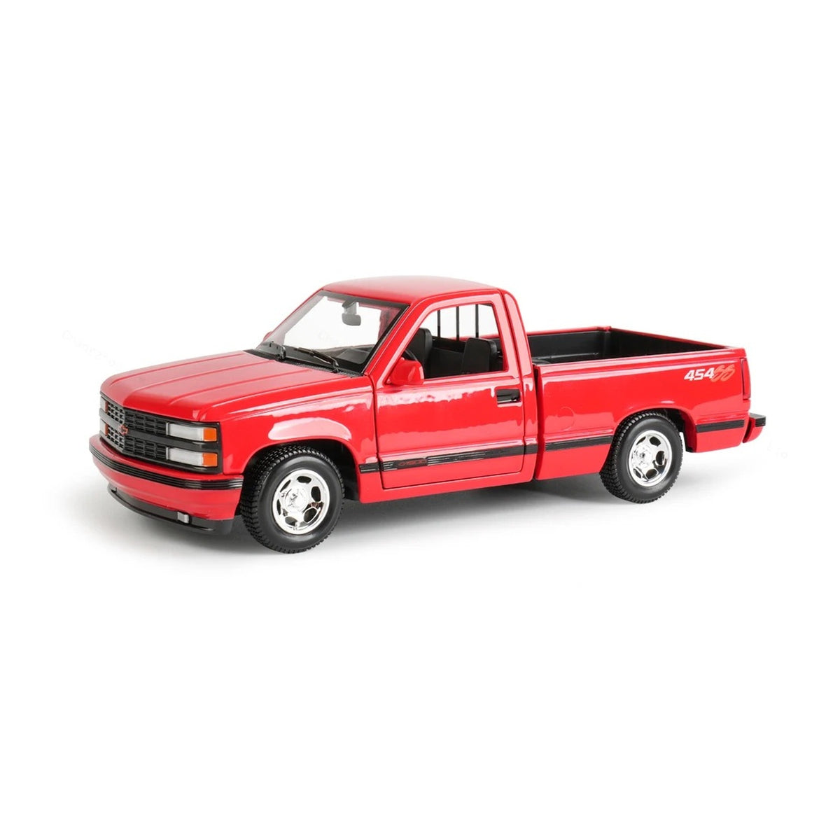 1:24 1993 Chevrolet 454 SS Pickup diecast model - red view