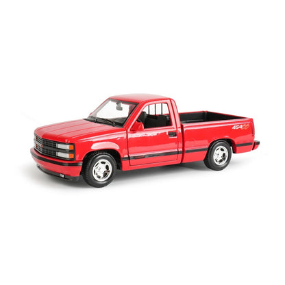 1:24 1993 Chevrolet 454 SS Pickup diecast model - red view