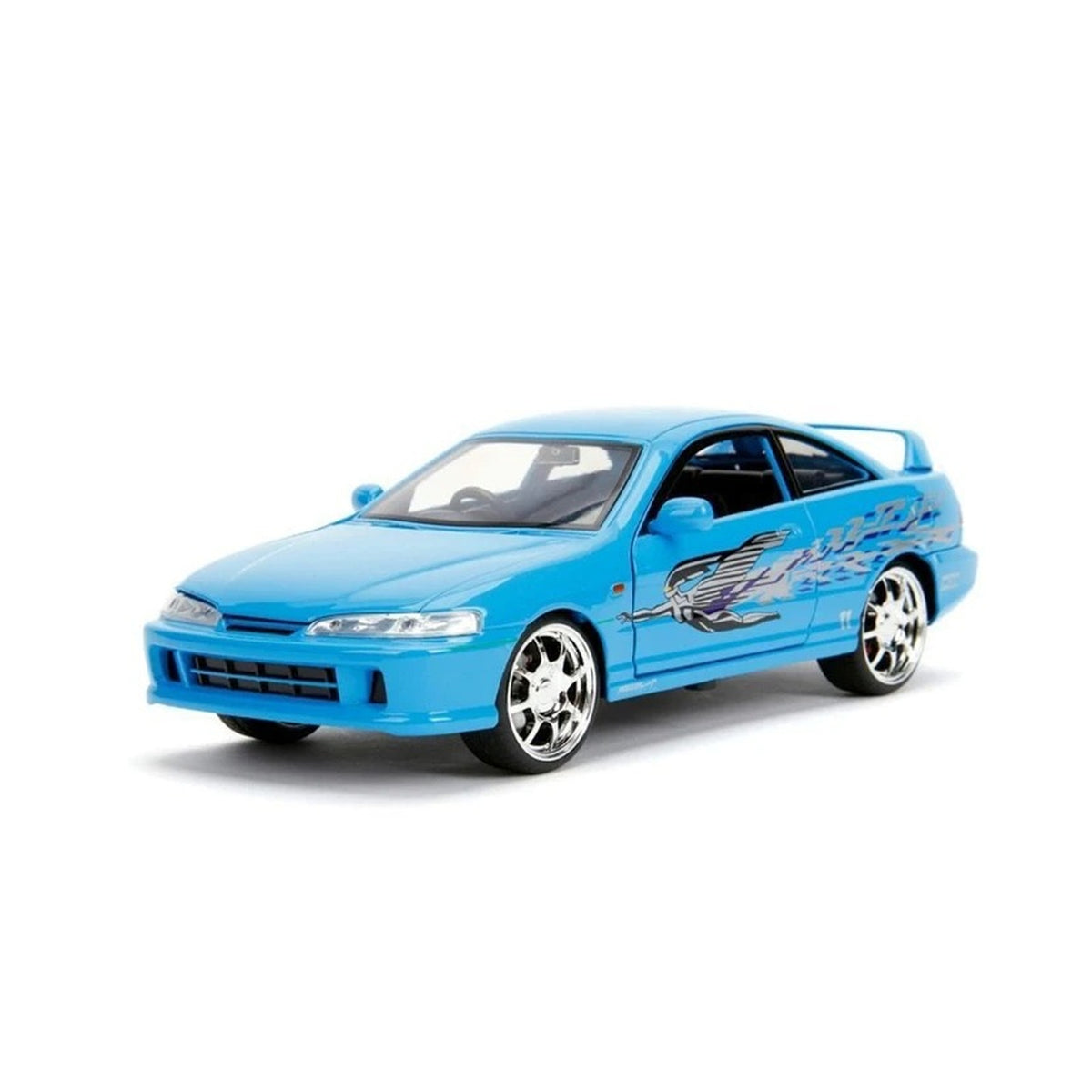 1:24 Acura Integra diecast model - blue view
