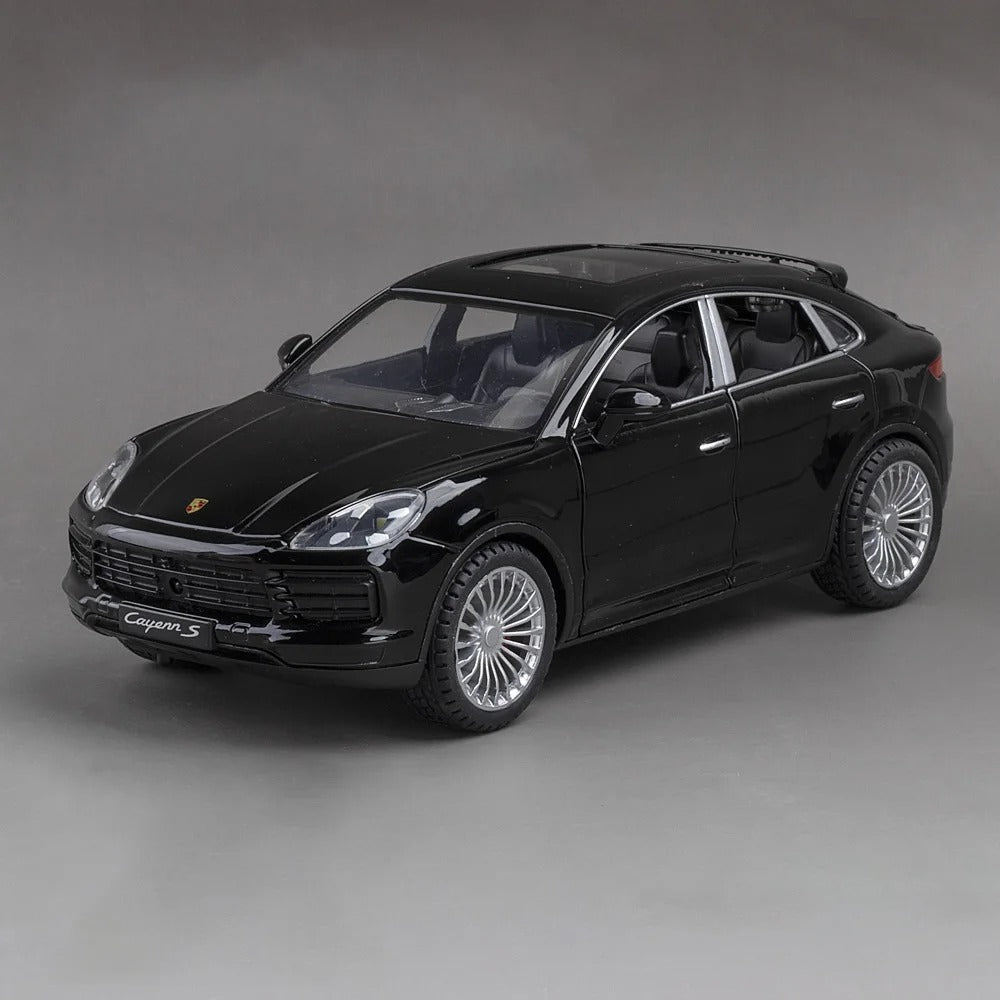 1:24 Porsche Cayenne Diecast SUV Model with Sound & Lights image 2
