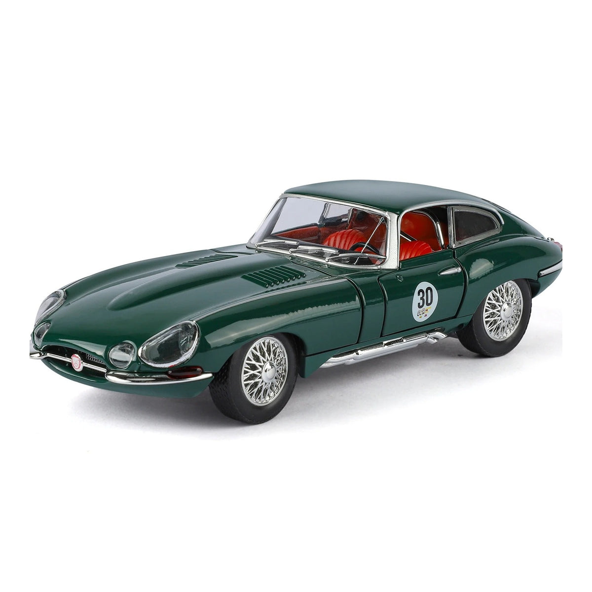 1:24 Jaguar E-Type diecast model - green view