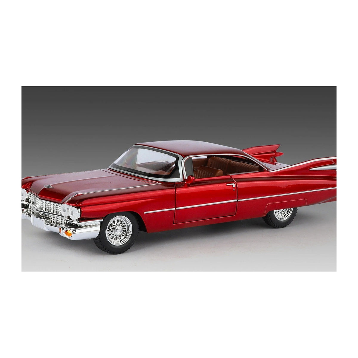 1:24 1959 Cadillac Eldorado Biarritz diecast model - red view