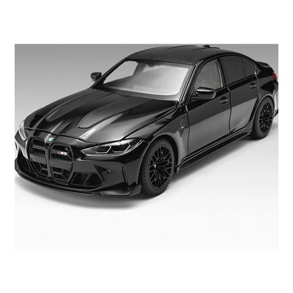 1:24 BMW M3 CS (G80) diecast model - black view