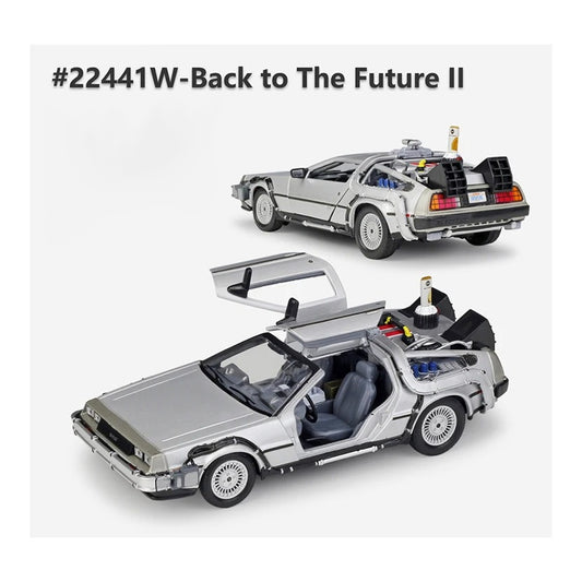 1:24 DeLorean Time Machine diecast model - part two overview view