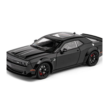1:24 Dodge Challenger SRT Hellcat diecast model - black view
