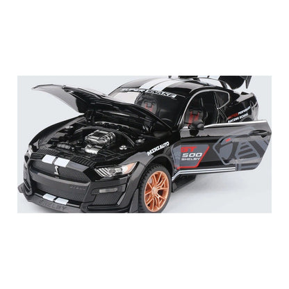 1:24 Ford Mustang Shelby GT500 diecast model - black view