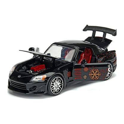 1:24 Modified Honda S2000 diecast model - black view