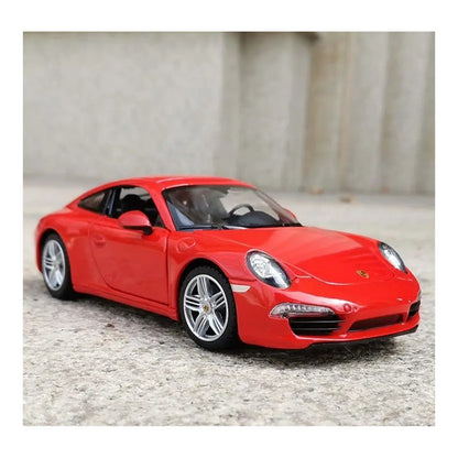 1:24 Porsche 911 Carrera (991) diecast model - red view