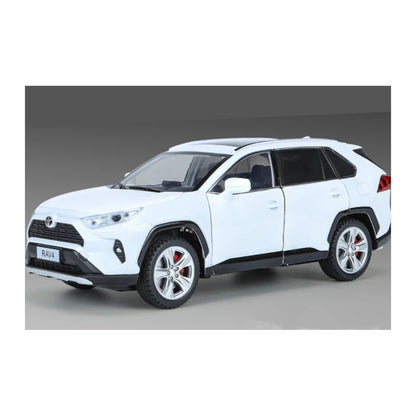 1:24 Toyota RAV4 diecast model - white view
