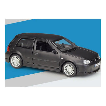 1:24 Volkswagen Golf R32 diecast model - black view