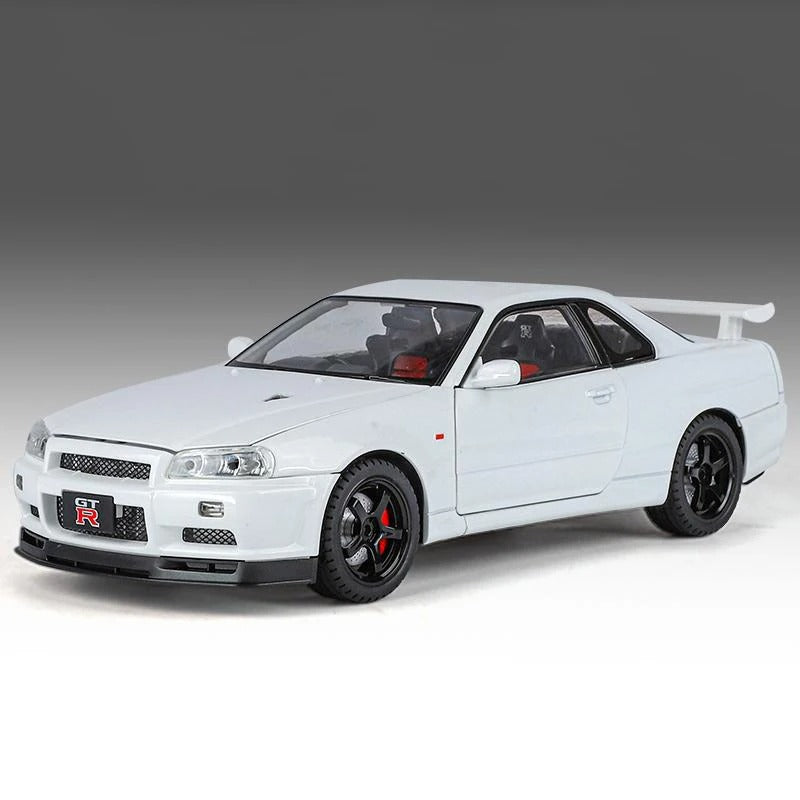 1:18 Nissan Skyline GT-R R34 Diecast Model Car image 3