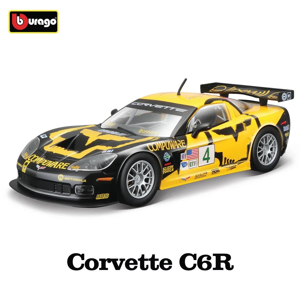 1:24 Chevrolet Corvette C6R Diecast Model Car image 3