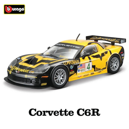 1:24 Chevrolet Corvette C6R Diecast Model Car image 3