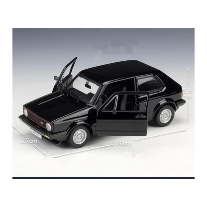 1:24 1979 Volkswagen Golf Mk1 GTI diecast model - black opening view