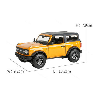 1:24 2021 Ford Bronco Badlands diecast model - orange view