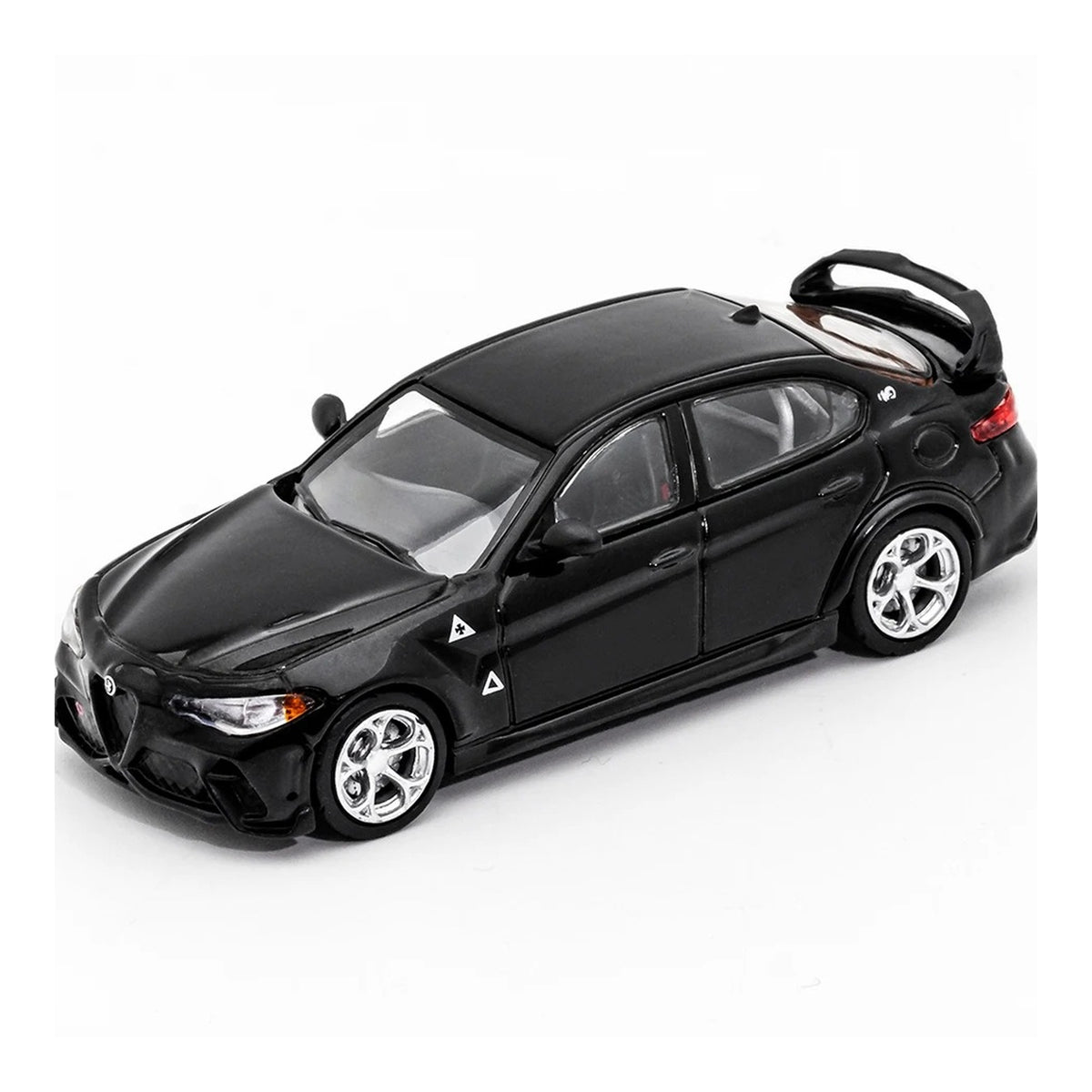 1:64 Alfa Romeo Giulia GTAm diecast model - black view