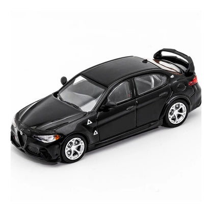 1:64 Alfa Romeo Giulia GTAm diecast model - black view