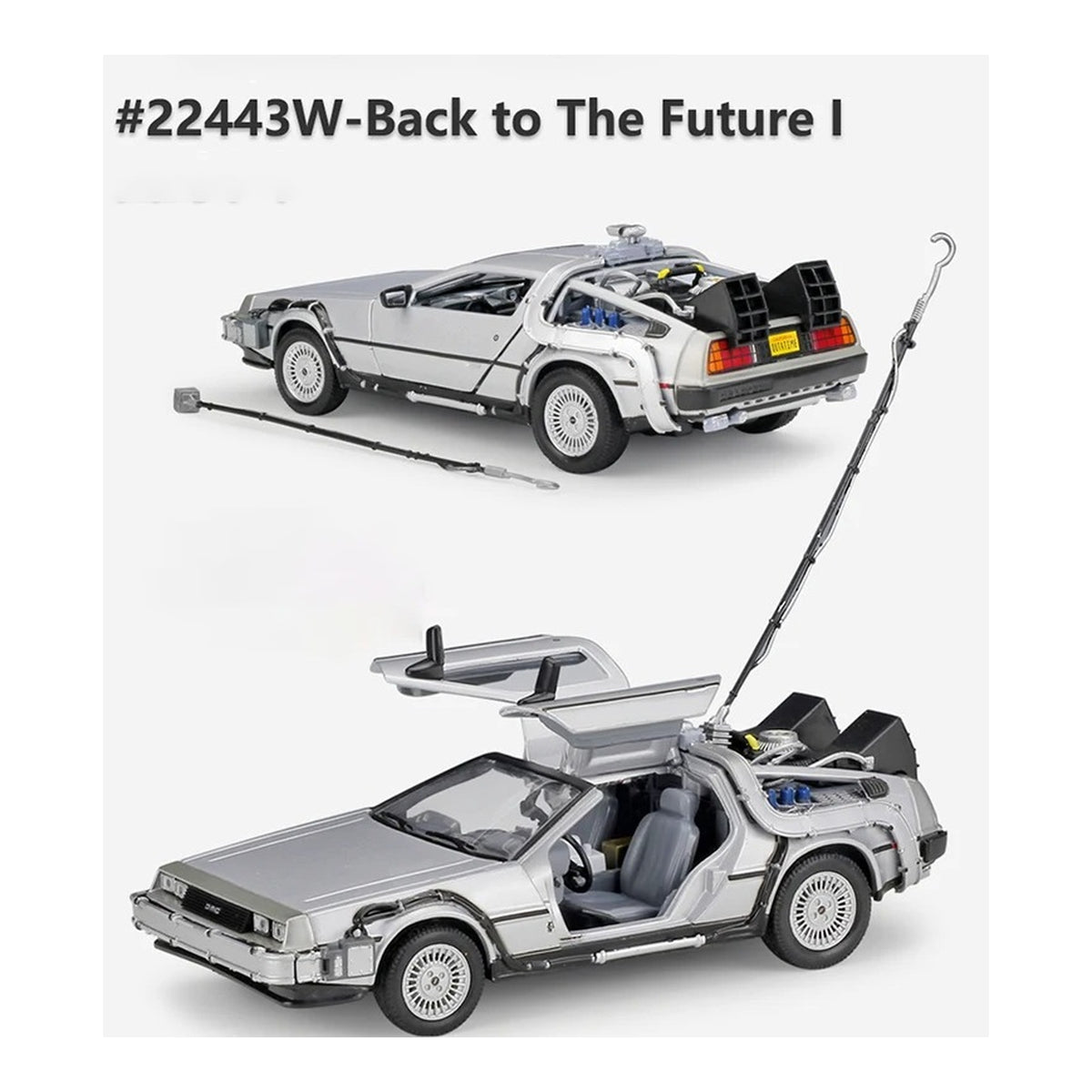 1:24 DeLorean Time Machine diecast model - part one overview view