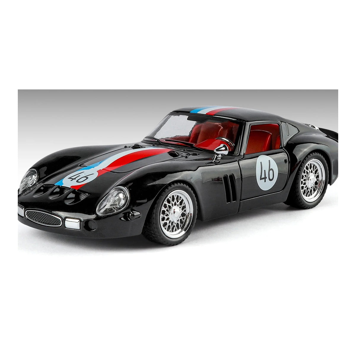1:24 Ferrari 250 GTO diecast model - black view
