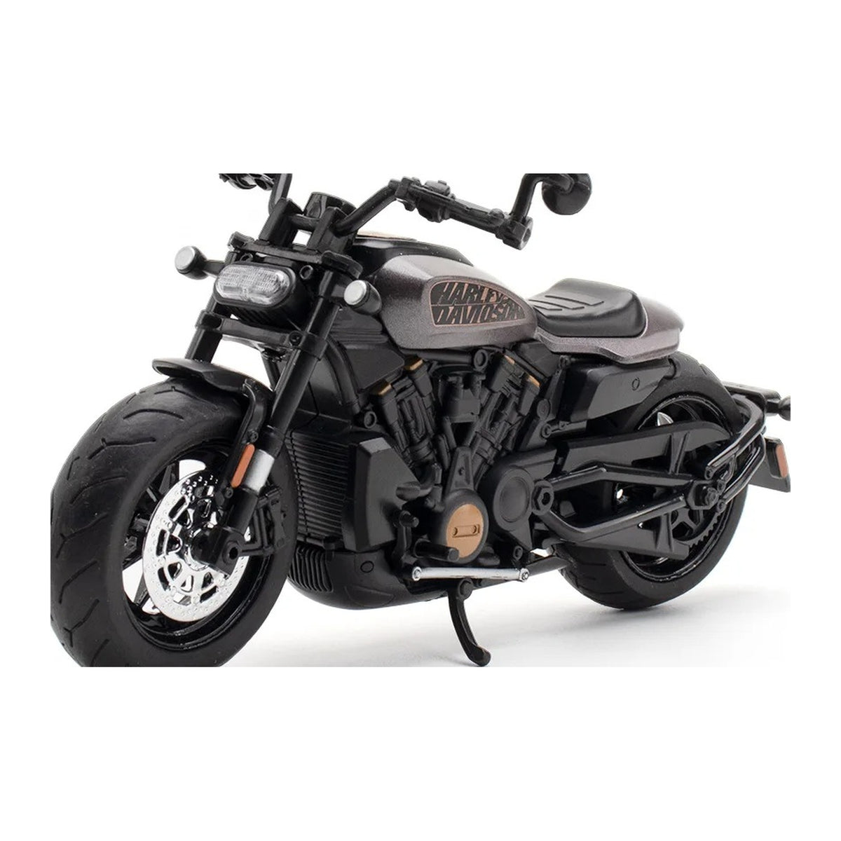 1:12 Harley-Davidson Sportster S diecast model - gray view