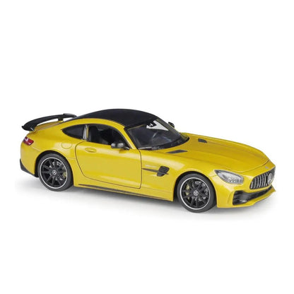 1:24 Mercedes-AMG GT R diecast model - yellow view