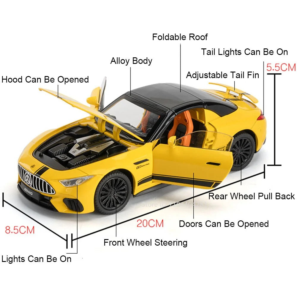 sl63 model: dimensions and opening panels