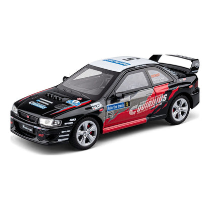 1:24 Subaru Impreza WRX STI (GC8) Rally diecast model - black view