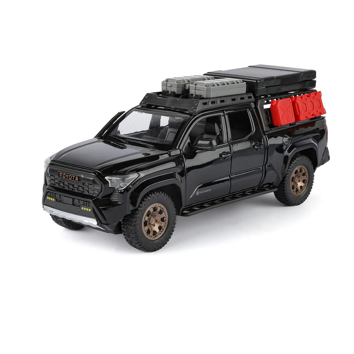 1:24 Toyota Tacoma Trailhunter diecast model - black view