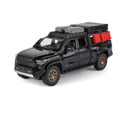 1:24 Toyota Tacoma Trailhunter diecast model - black view