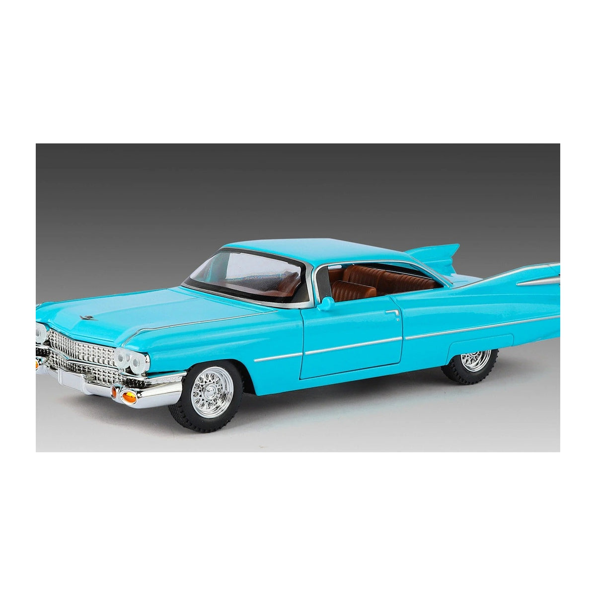 1:24 1959 Cadillac Eldorado Biarritz diecast model - blue view