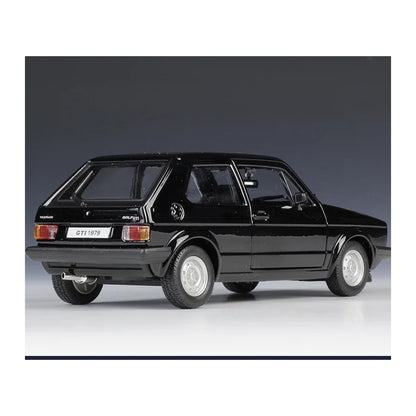 1:24 1979 Volkswagen Golf Mk1 GTI diecast model - black rear view