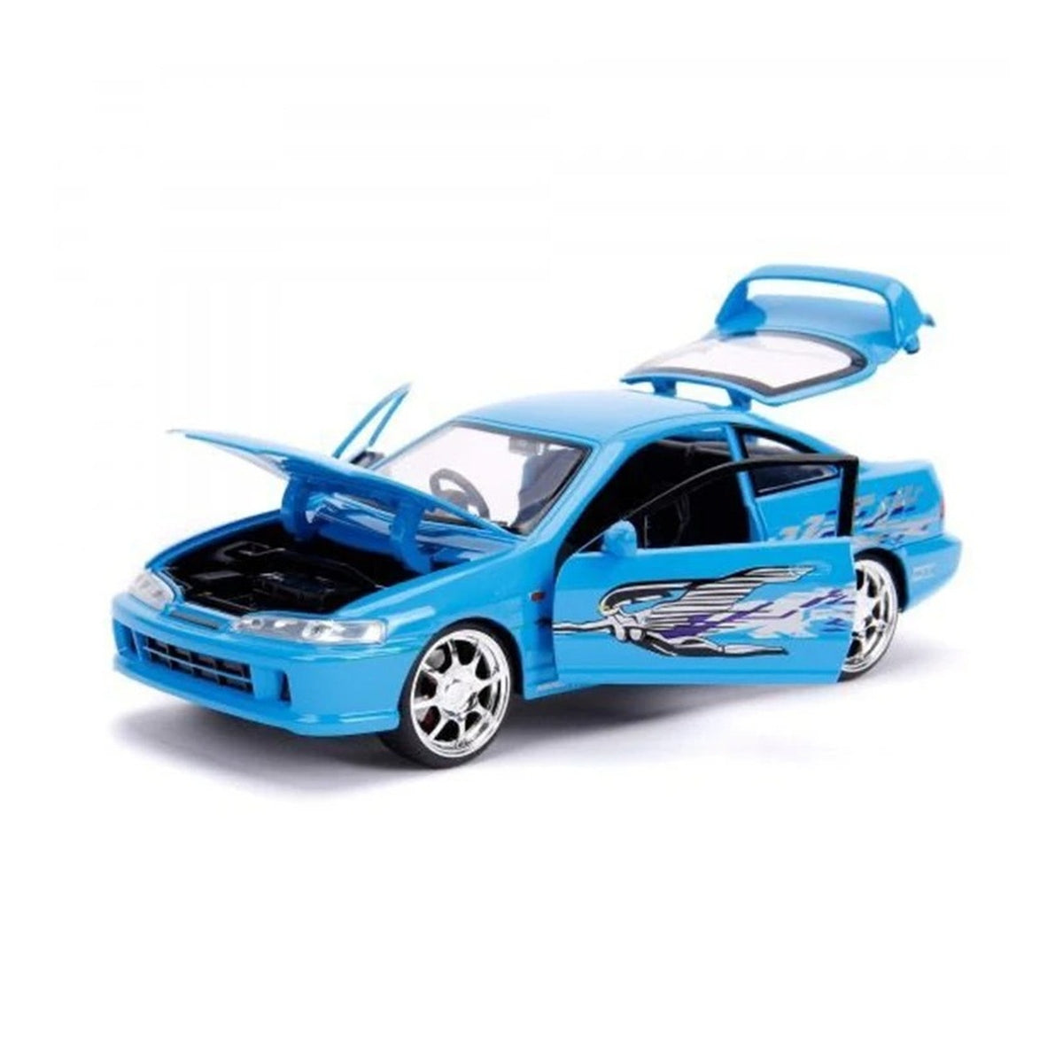 1:24 Acura Integra diecast model - opening details view