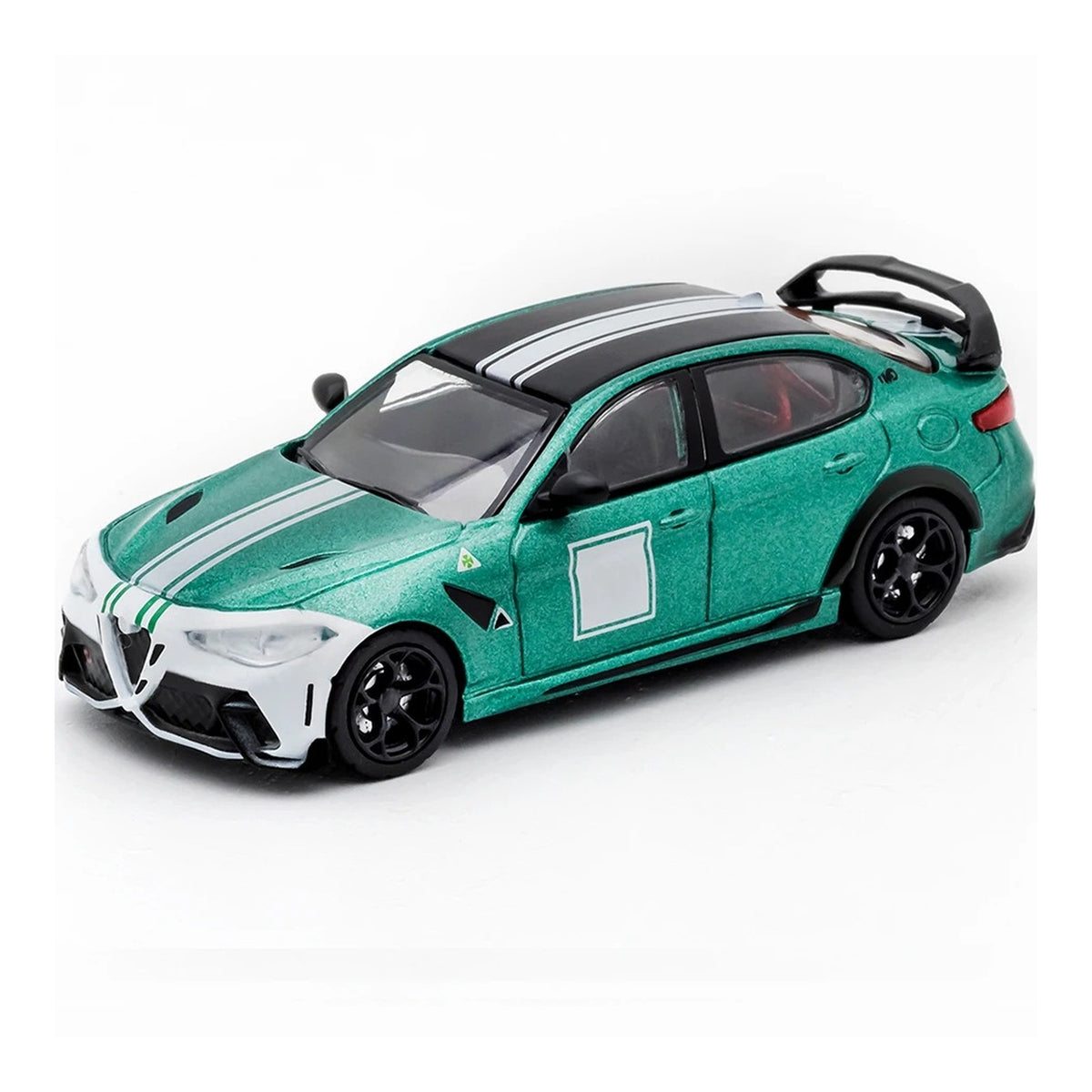 1:64 Alfa Romeo Giulia GTAm diecast model - green view