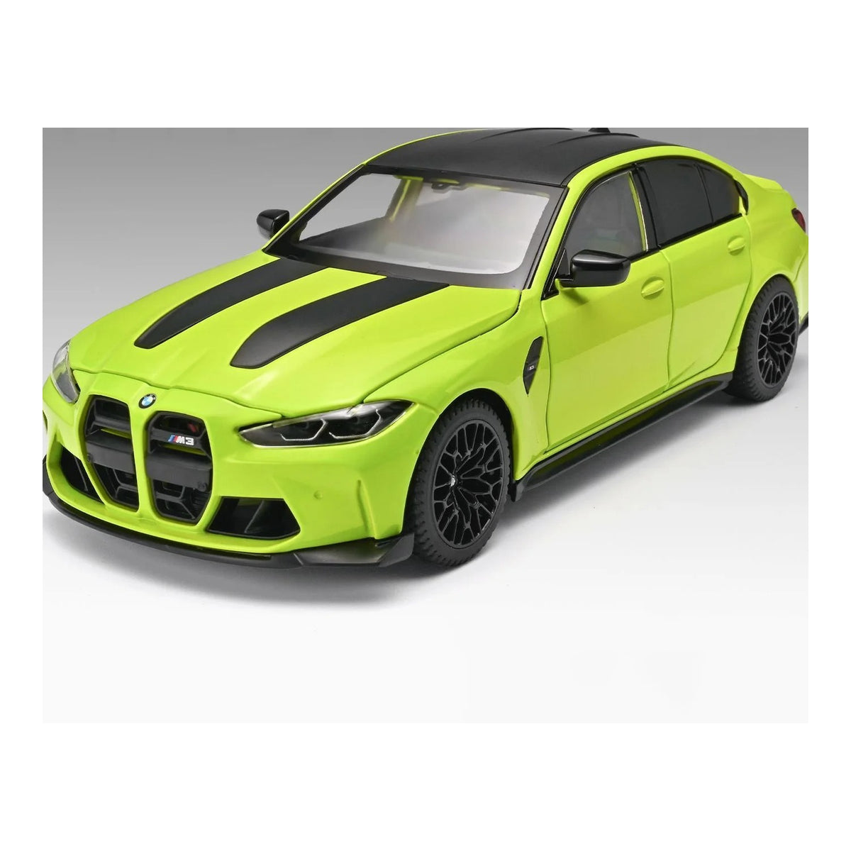 1:24 BMW M3 CS (G80) diecast model - yellow view