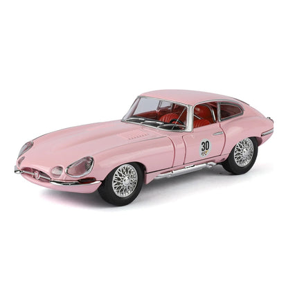 1:24 Jaguar E-Type diecast model - pink view