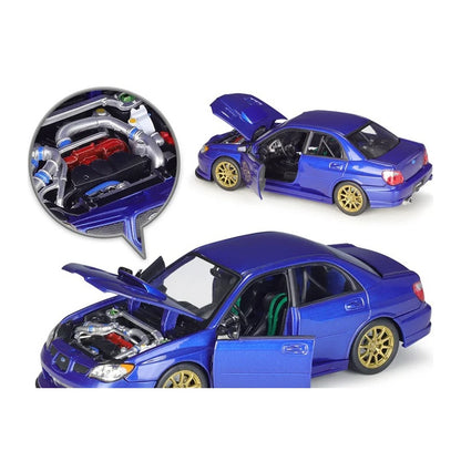 1:24 Subaru Impreza WRX STI diecast model - opening details view
