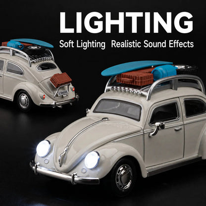 Volkswagen Beetle Road Trip Edition in ivory showing front and rear lights