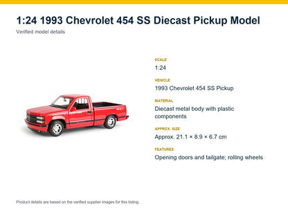 1:24 1993 Chevrolet 454 SS Pickup verified model details